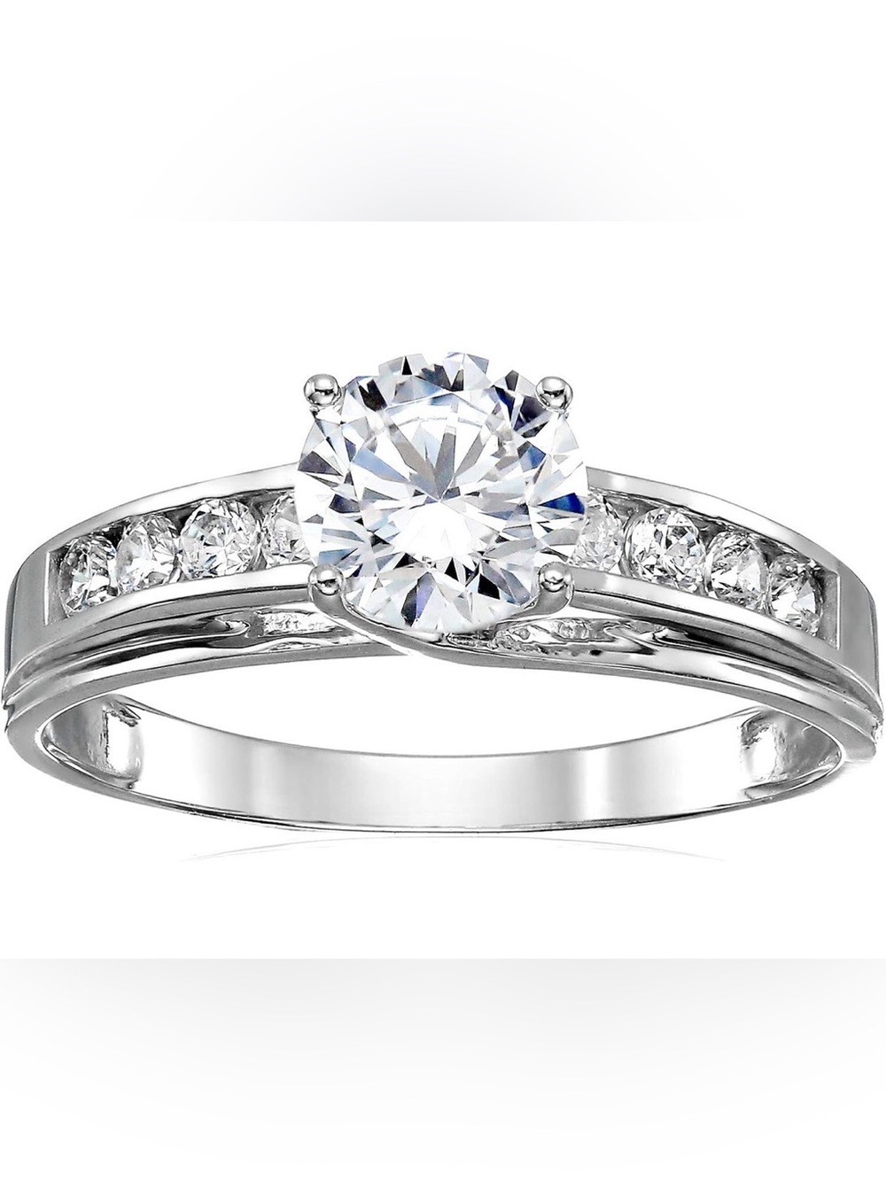 Sonia Jewels 925 Sterling Silver 1.5ct Solitaire CZ Ring - Size 9.5